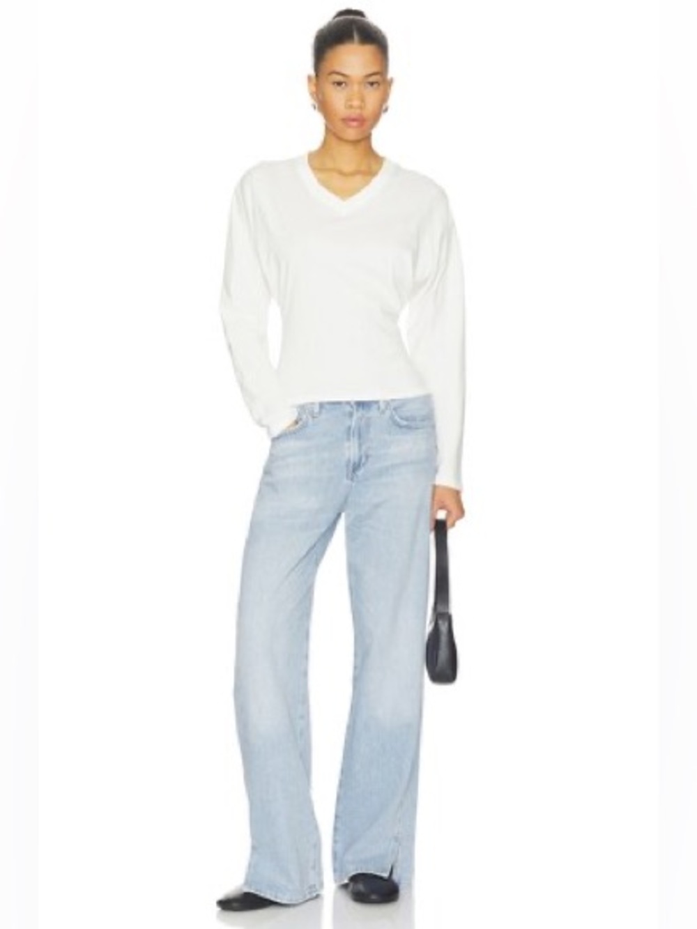 Citizens of Humanity Track Jean in Ritual Wide Leg Split hem Women’s size 28